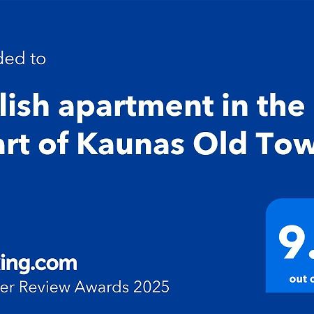 Stylish Apartment In The Heart Of Kaunas Old Town Ngoại thất bức ảnh